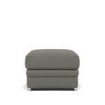 Gino Storage Footstool - Storage Stool F8 — Hopsack Platinum 70003 / Metal Feet, gallery image 2
