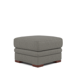 Gino Storage Footstool - Storage Stool F8 — Hopsack Platinum 70003 / Wooden Feet, gallery image 3