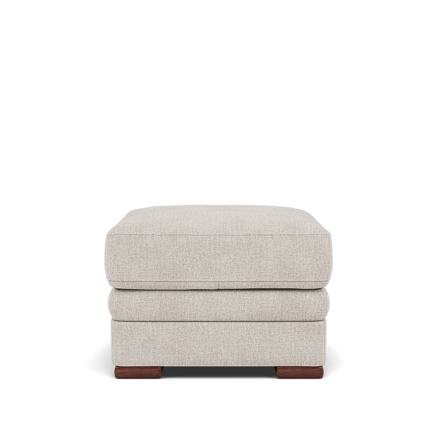 Gino Storage Footstool - Storage Stool F8 Sterling Home Darwin Ivory 50364 Wooden Feet 2
