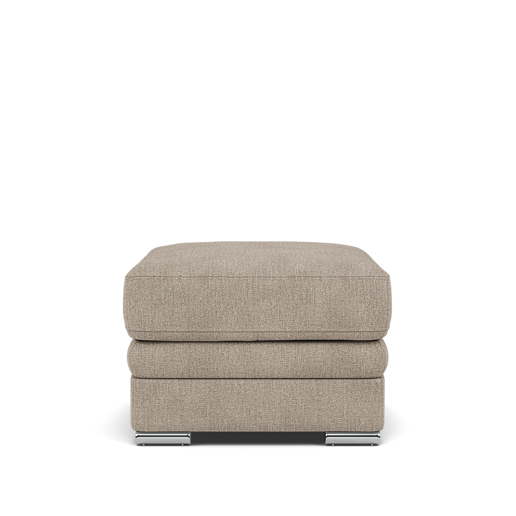 Gino Storage Footstool - Storage Stool F8 Footstools Sterling Home 1 Darwin Mink 50366 Metal Feet
