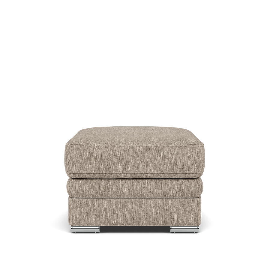 Gino Storage Footstool - Storage Stool F8 Footstools Sterling Home 1 Darwin Mink 50366 Metal Feet