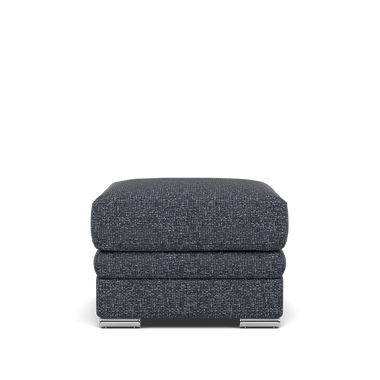 Gino Storage Footstool - Storage Stool F8 Footstools Sterling Home 11 Hopsack Midnight 70005 Metal Feet