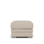 Gino Storage Footstool - Storage Stool F8 Footstools Sterling Home 5 Hopsack Natural 70002 Metal Feet