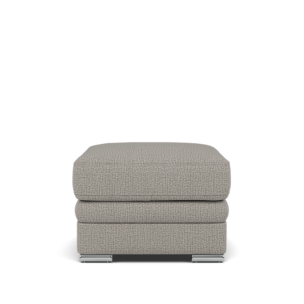 Gino Storage Footstool - Storage Stool F8 Footstools Sterling Home 3 Hopsack Dove 70001 Metal Feet