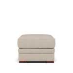 Gino Storage Footstool - Storage Stool F8 Footstools Sterling Home 6 Hopsack Natural 70002 Wooden Feet