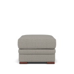 Gino Storage Footstool - Storage Stool F8 Footstools Sterling Home 4 Hopsack Dove 70001 Wooden Feet