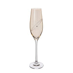 Dartington Set Of 2 Gold Flute Glasses - Flute Gold Sterling Home 2