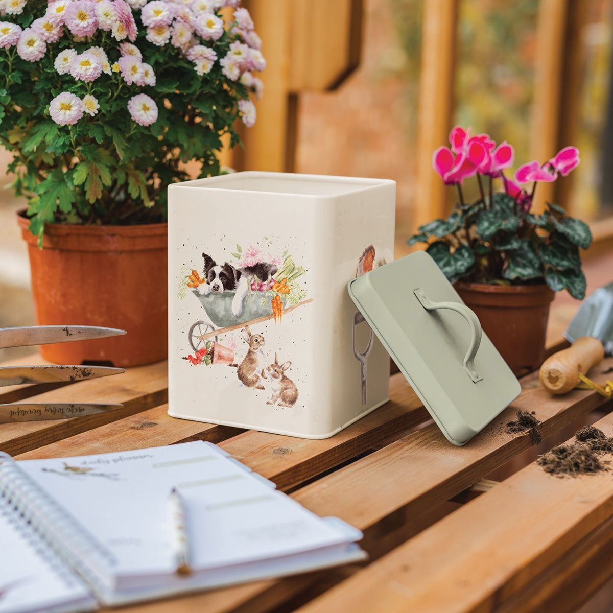 Wrendale Garden Storage Tin - Garden Storage Tin Sterling Home 1