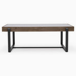 Hanson Coffee Table - Coffee Table Snow Mountain Sintered Stone / Light Smooth Wood Paper Veneer / Gun Grey Metal L Sterling Home 3