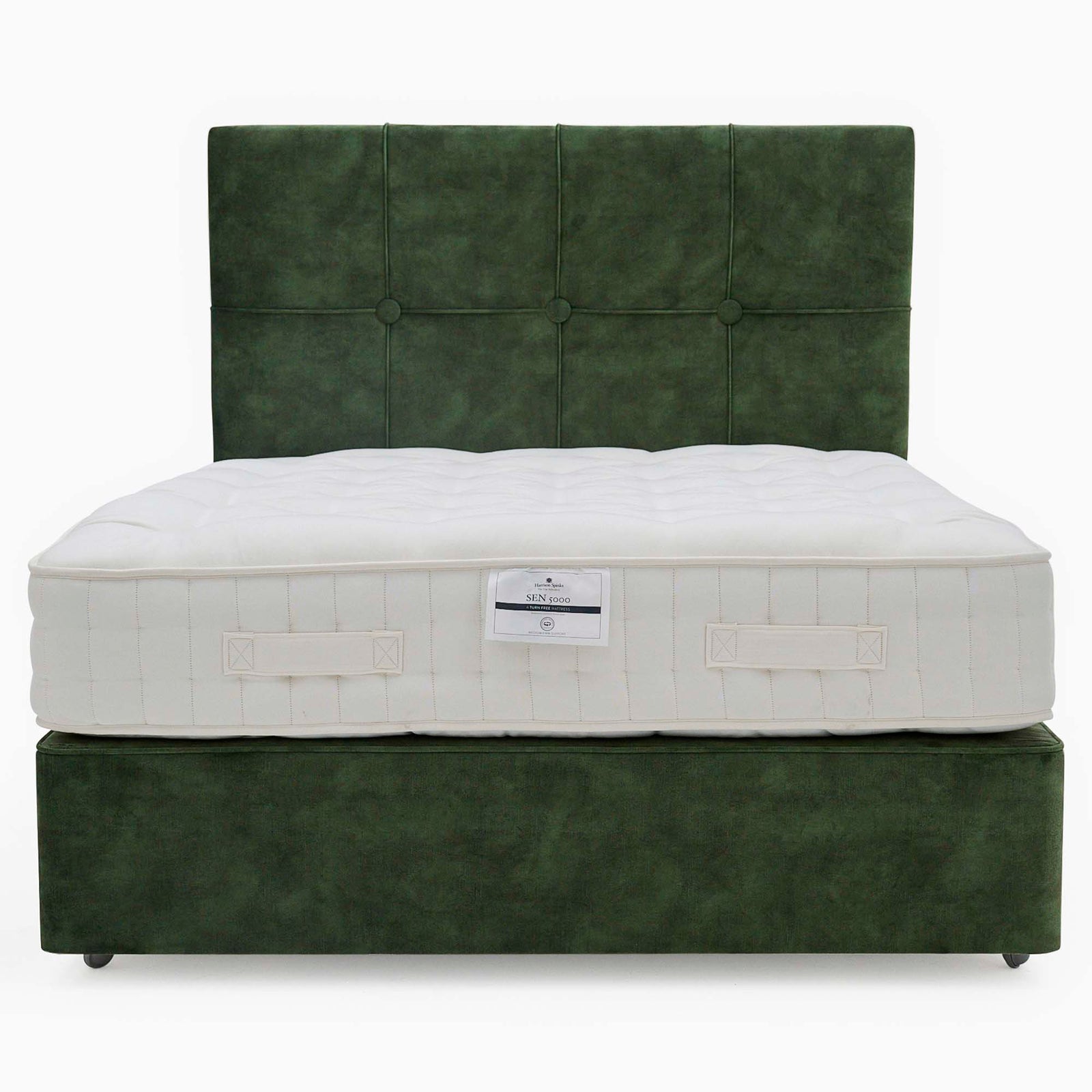 Harrison Spinks Sen Divan Bed Set - Padded Top Divan Set 135 x 190cm - Double Beds Sterling Home 3