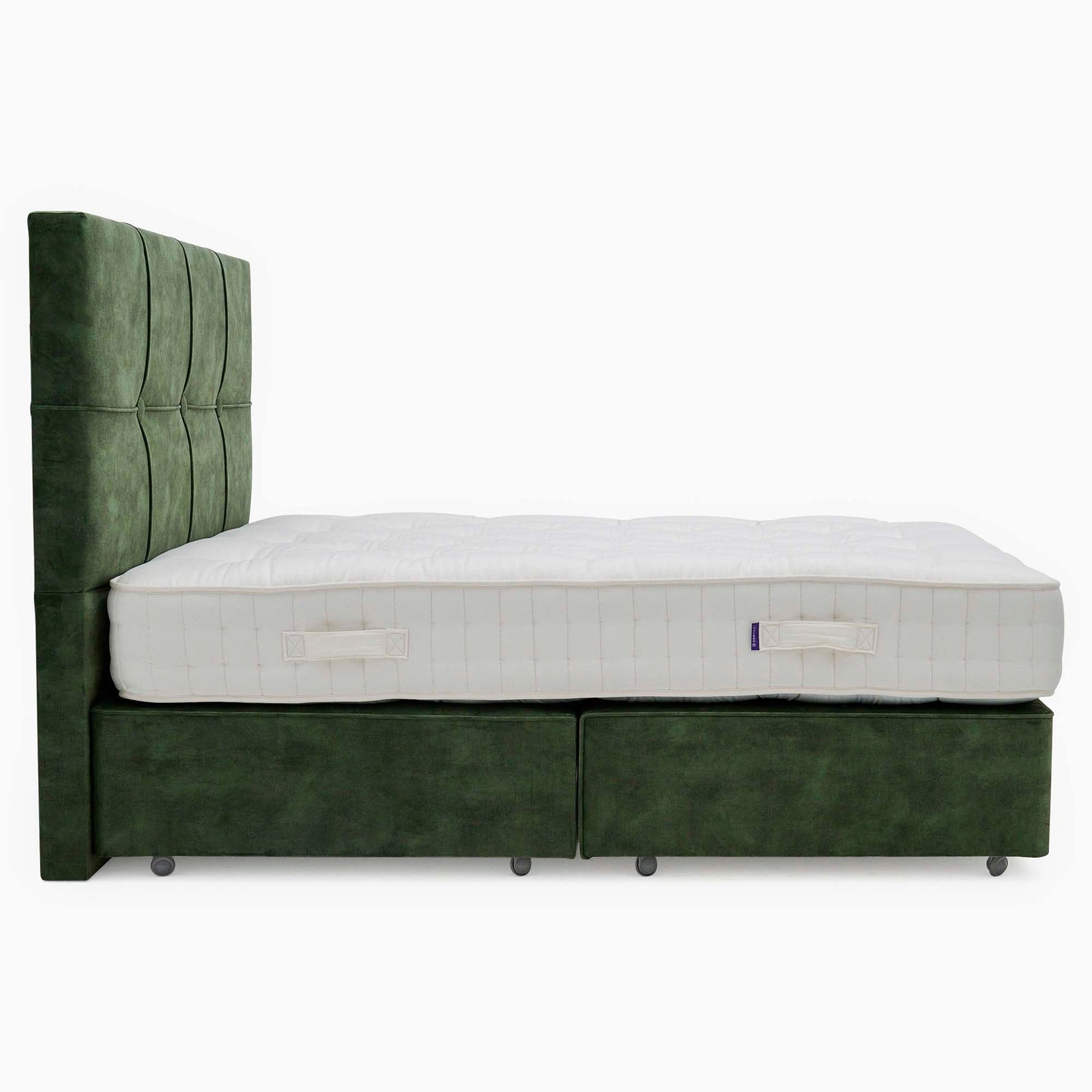 Harrison Spinks Sen Divan Bed Set - Padded Top Divan Set 150 x 200cm Z&L - King Size Zip & Link Sterling Home 3