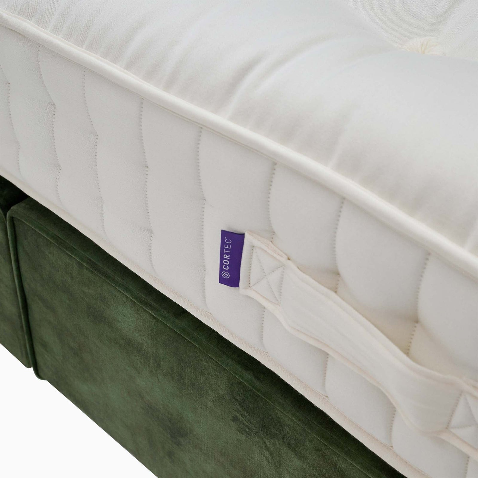 Harrison Spinks Sen Divan Bed Set - Padded Top Divan Set 150 x 200cm Z&L - King Size Zip & Link Sterling Home 5
