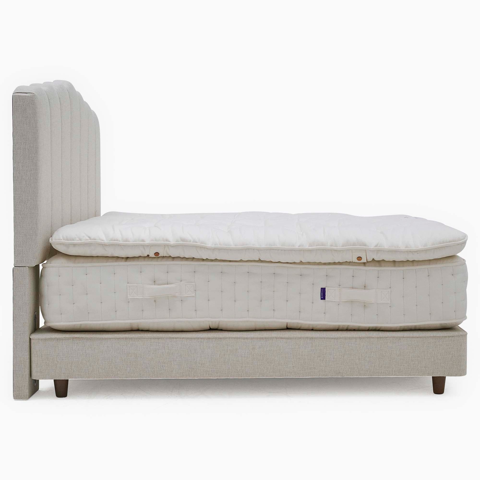 Harrison Spinks Somnium Luxury Bed Divan Set - Shallow True Edge Divan Set Incl Enhancer 5000 135 x 190cm - Double Beds Sterling Home 3