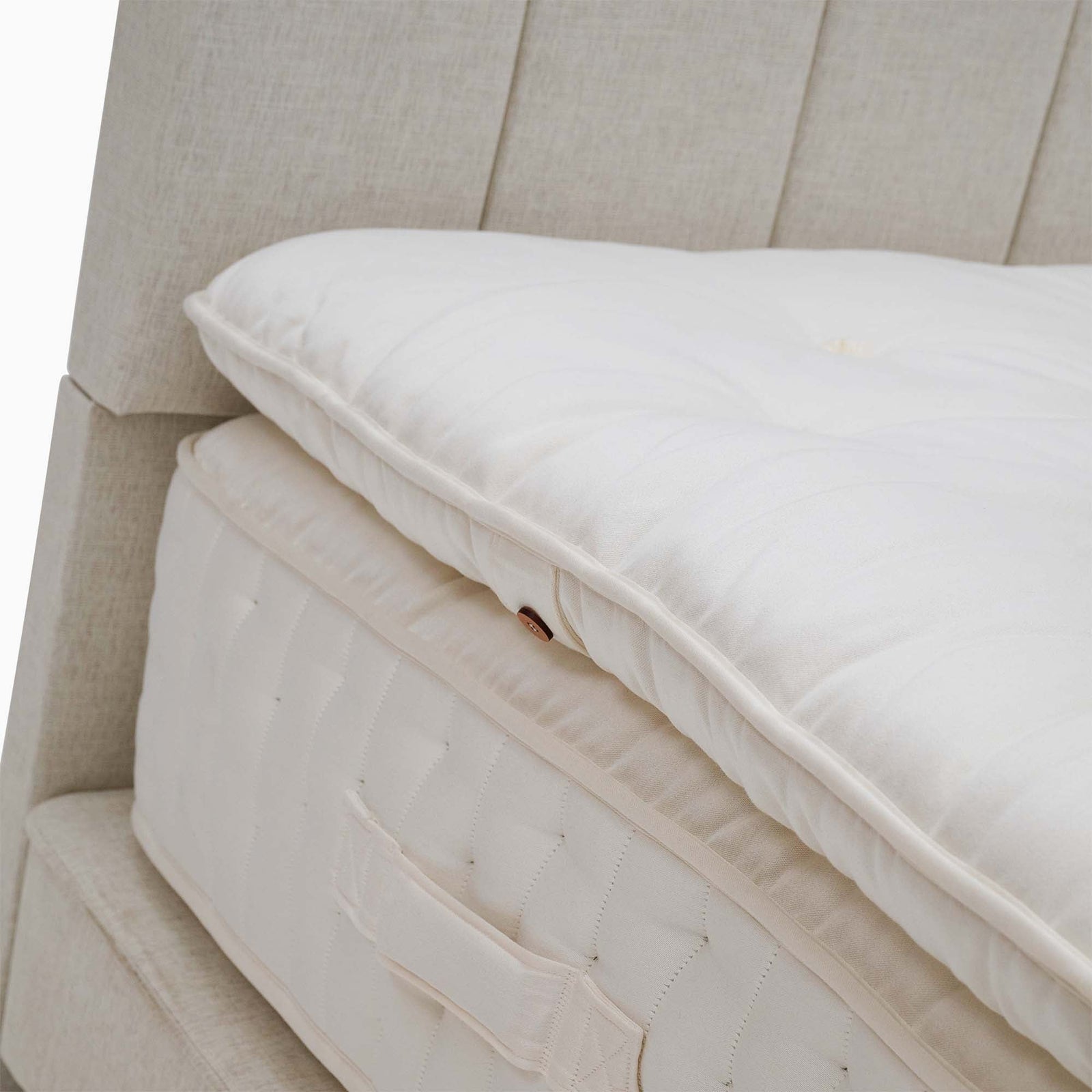 Harrison Spinks Somnium Luxury Bed Divan Set - Shallow True Edge Divan Set Incl Enhancer 5000 90 x 190cm - Single Sterling Home 5