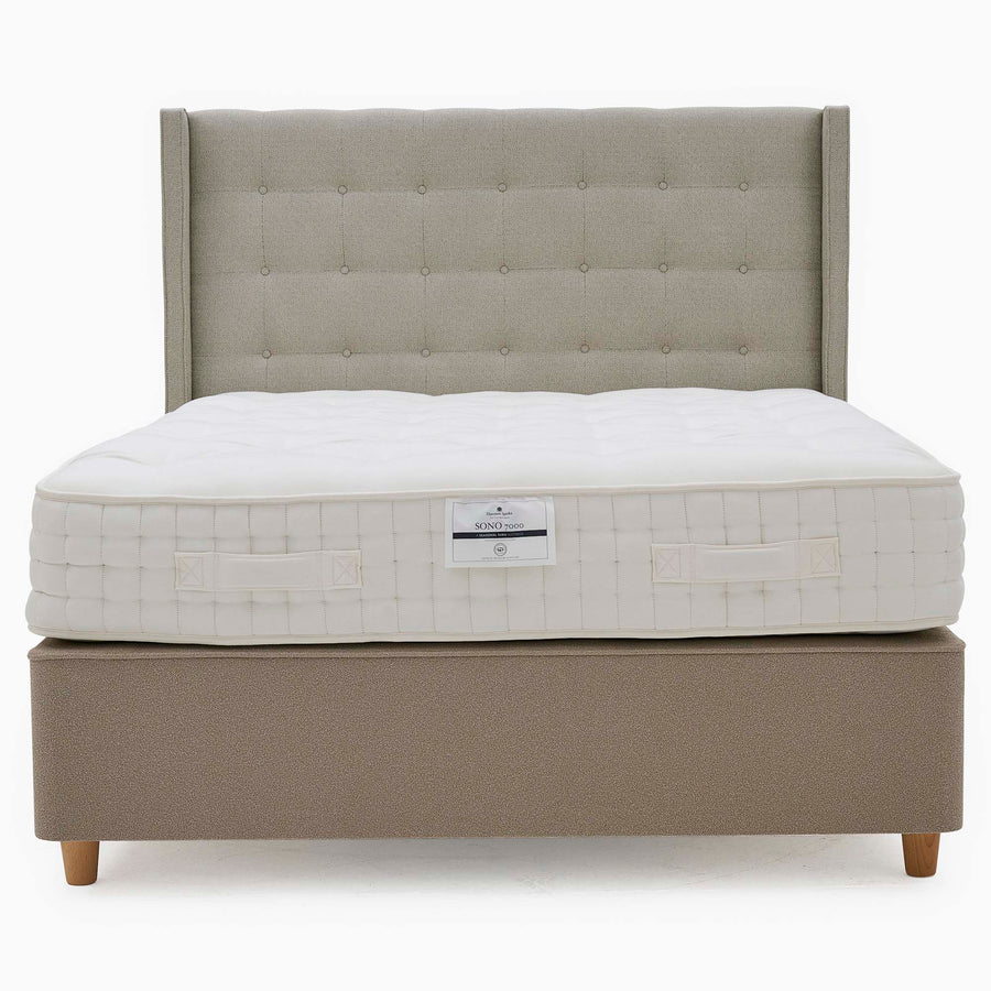 Harrison Spinks Sono Divan Bed Set - Padded Top Divan Set 135 x 190cm - Double Beds Sterling Home 2