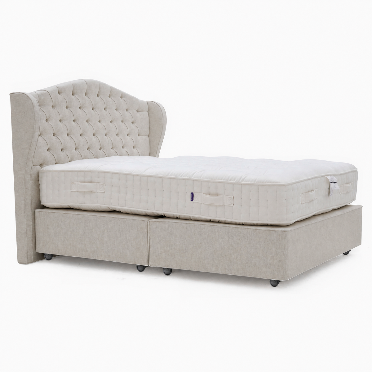 Harrison Spinks Sueno Divan Bed Set - True Edge Divan Set 180 x 200cm - Super King Divan Beds Sterling Home 1