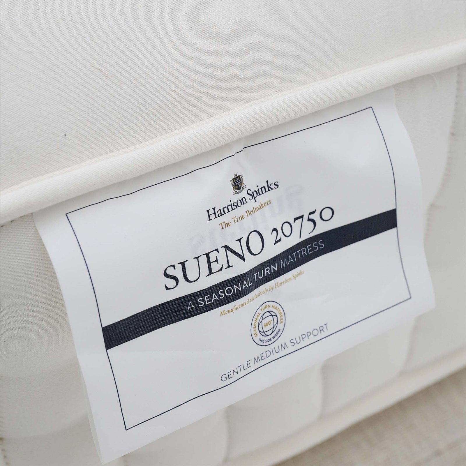 Harrison Spinks Sueno Divan Bed Set - True Edge Divan Set 180 x 200cm Z&L - Super King Zip & Link Sterling Home 5