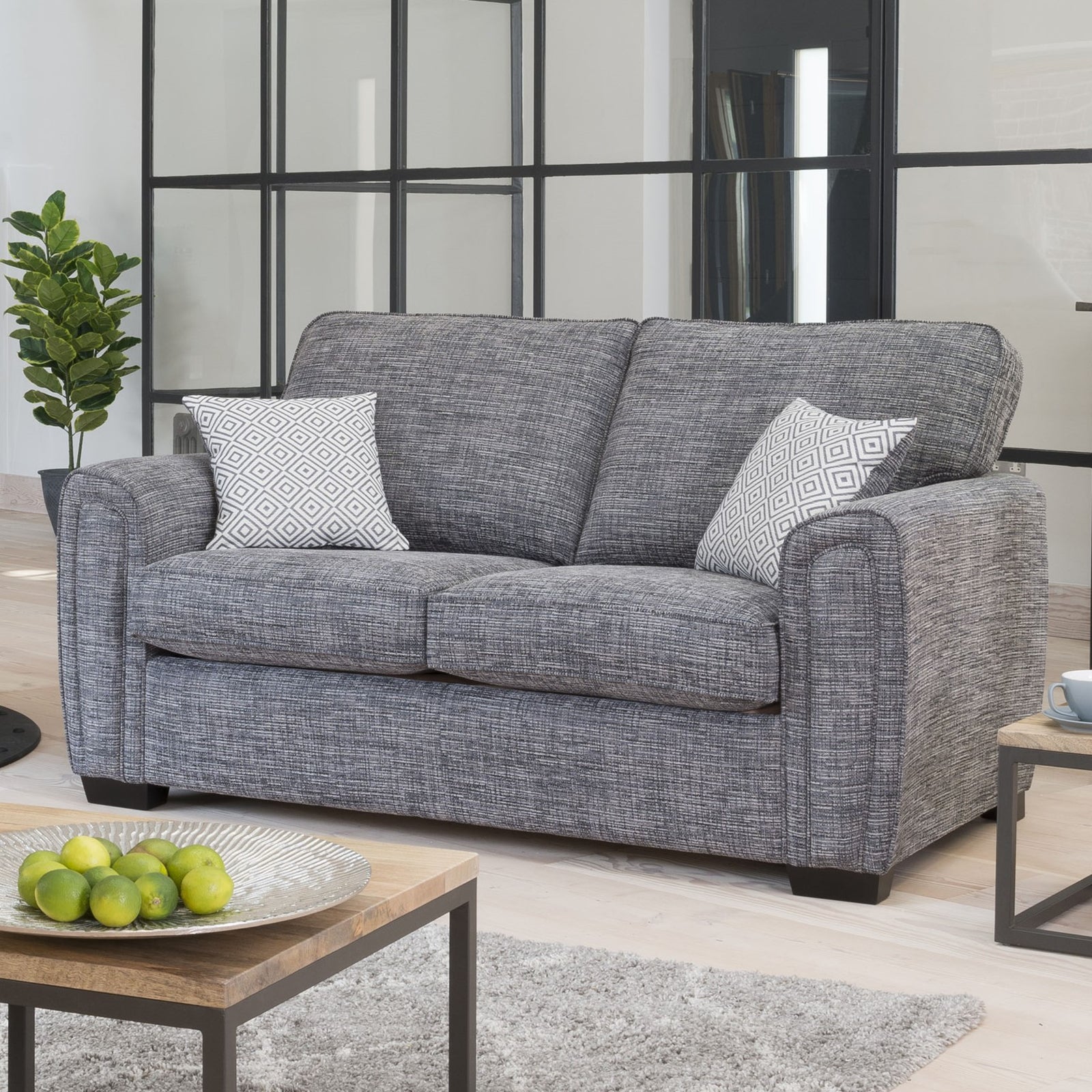 Hebden 2 Seater Sofa Bed - 2 Seater Sofabed - Std Back Regal Grade A - Regal Sofa Beds Sterling Home 2