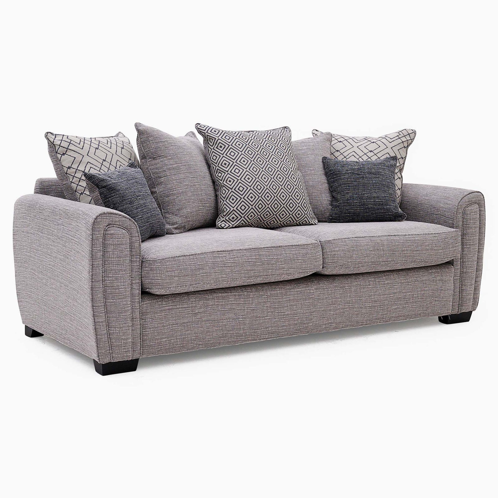 Hebden 4 Seater Cushion Back Sofa - Grand Sofa - Pillow Back Grade A 4 Seater Sofas Sterling Home 1