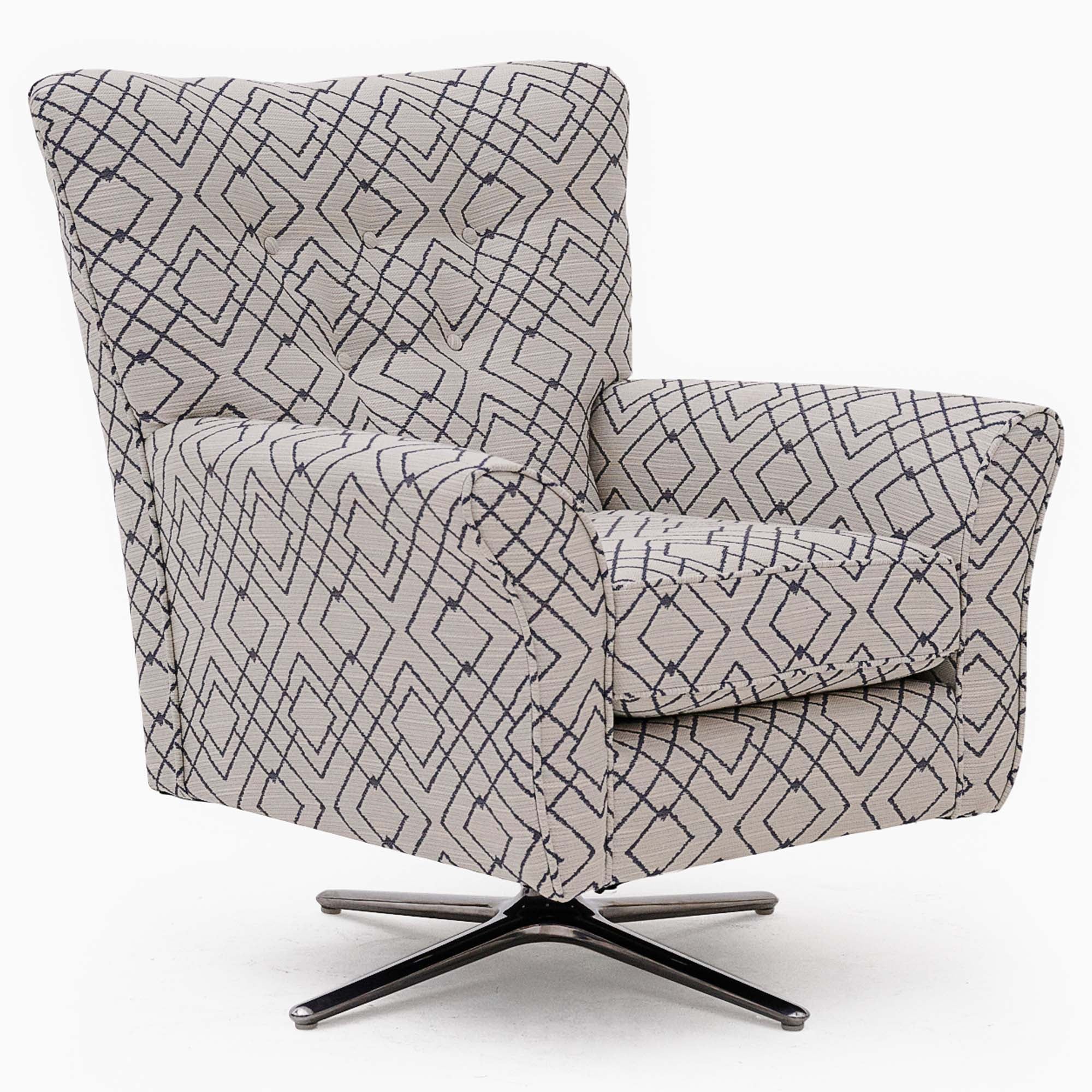 Hebden Swivel Armchair - Swivel Chair Grade A Sterling Home 3