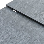 Honour Extending Dining Table - Ext Dining Table 140/180x90cm Grey Rhine Ceramic / Glass & Black Powder Base - 140cm Tables Sterling Home 7