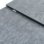 Honour Extending Dining Table - Ext Dining Table 160/220x90cm Grey Rhine Ceramic / Glass & Black Powder Base - 160cm Sterling Home 7