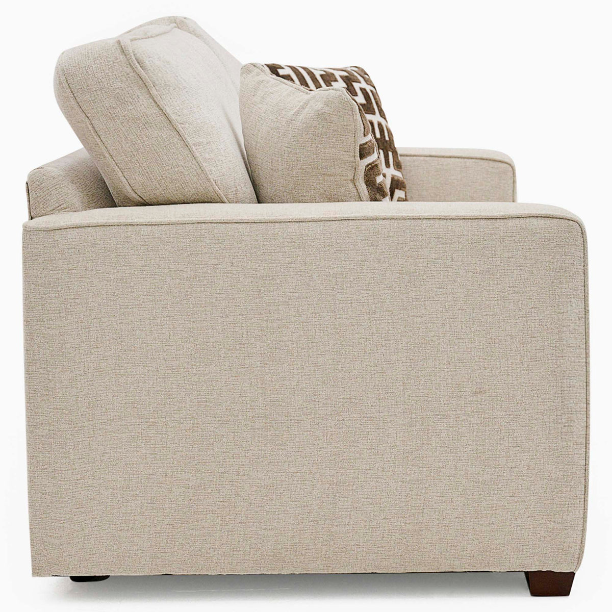 Hope 3 Seater Sofa - 3 Seater Sofa Grade B — Standard Back / Lassie Linen/Wisp Gold/Larry Latte / Dark Brown Feet, gallery image 3