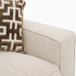 Hope 3 Seater Sofa - 3 Seater Sofa Grade B — Standard Back / Lassie Linen/Wisp Gold/Larry Latte / Dark Brown Feet, gallery image 7