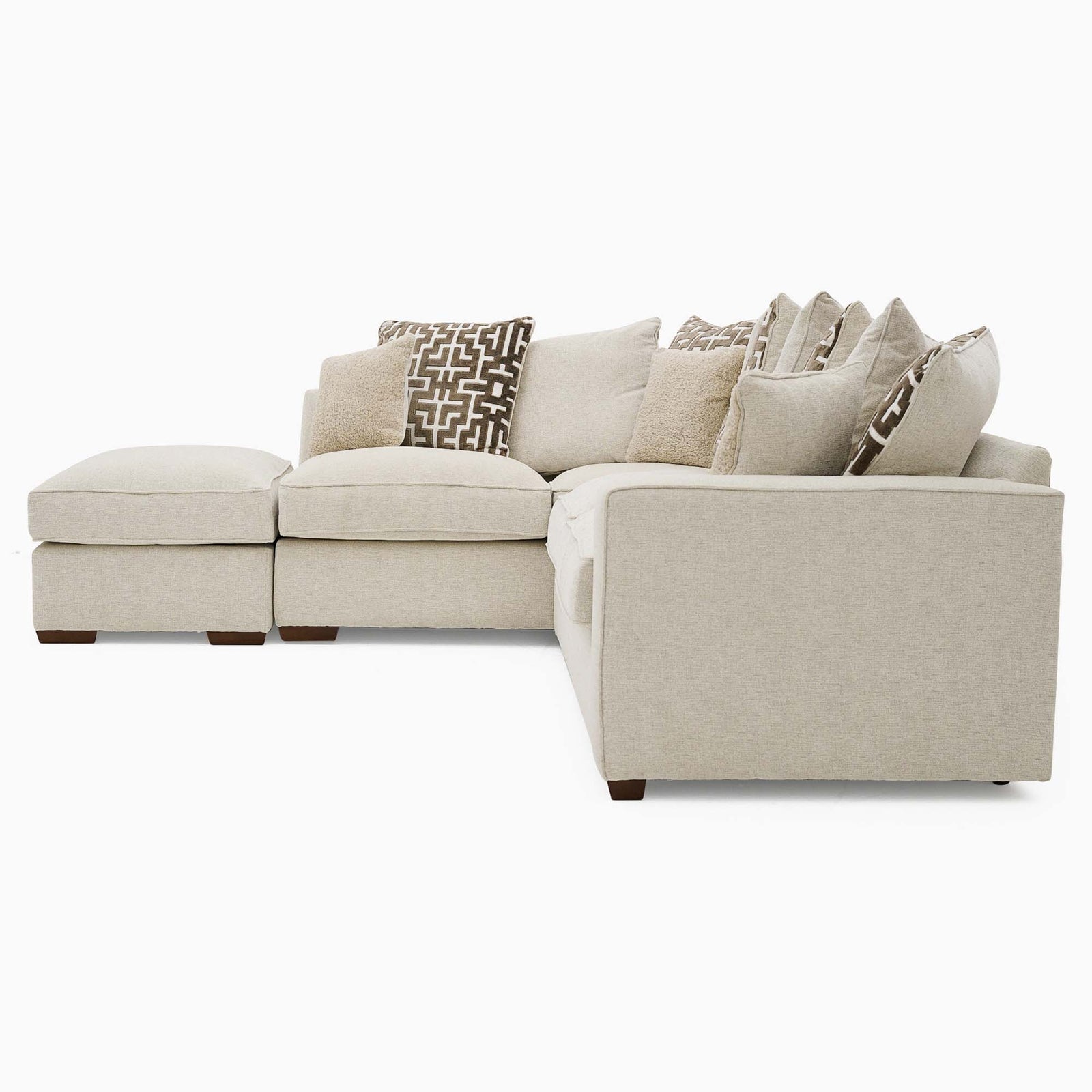 Hope Standard Back Corner Sofa with Footstool - Corner Group with Stool Chaise Left Grade D - Left Hand Facing Corner Sofas Sterling Home 4