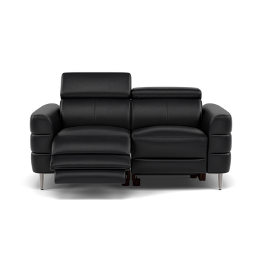 Hoy 2 Seater Recliner Sofa - 2 Str W/ 2 Power Recliner W/ 2 Manual Headrest Cat M - Power with Manual Headrest 2 Seater Sofas Sterling Home 8 M5657 Melbourne Black