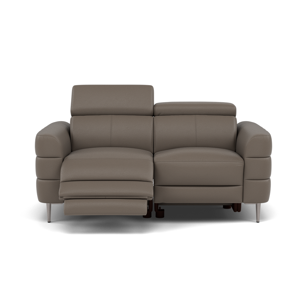 Hoy 2 Seater Recliner Sofa - 2 Str W/ 2 Power Recliner W/ 2 Manual Headrest Cat M - Power with Manual Headrest 2 Seater Sofas Sterling Home 7 M5655 Melbourne Dark Grey
