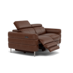 Hoy 2 Seater Recliner Sofa - 2 Str W/ 2 Power Recliner W/ 2 Manual Headrest Cat M - Power with Manual Headrest — M1595 Monaco Coffee, gallery image 1