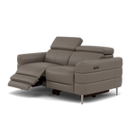 Hoy 2 Seater Recliner Sofa - 2 Str W/ 2 Power Recliner W/ 2 Manual Headrest Cat M - Power with Manual Headrest — M5655 Melbourne Dark Grey, gallery image 3