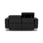 Hoy 2 Seater Recliner Sofa - 2 Str W/ 2 Power Recliner W/ 2 Manual Headrest Cat M - Power with Manual Headrest — M5657 Melbourne Black, gallery image 2