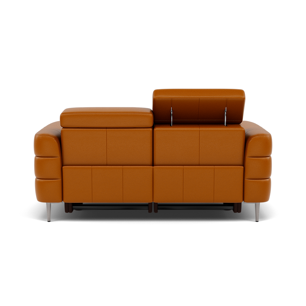 Hoy 2 Seater Recliner Sofa - 2 Str W/ 2 Power Recliner W/ 2 Manual Headrest Cat M - Power with Manual Headrest — M5659 Melbourne Ochre, gallery image 2
