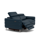 Hoy 2 Seater Recliner Sofa - 2 Str W/ 2 Power Recliner W/ 2 Manual Headrest Cat M - Power with Manual Headrest — M5661 Melbourne Navy Blue, gallery image 1
