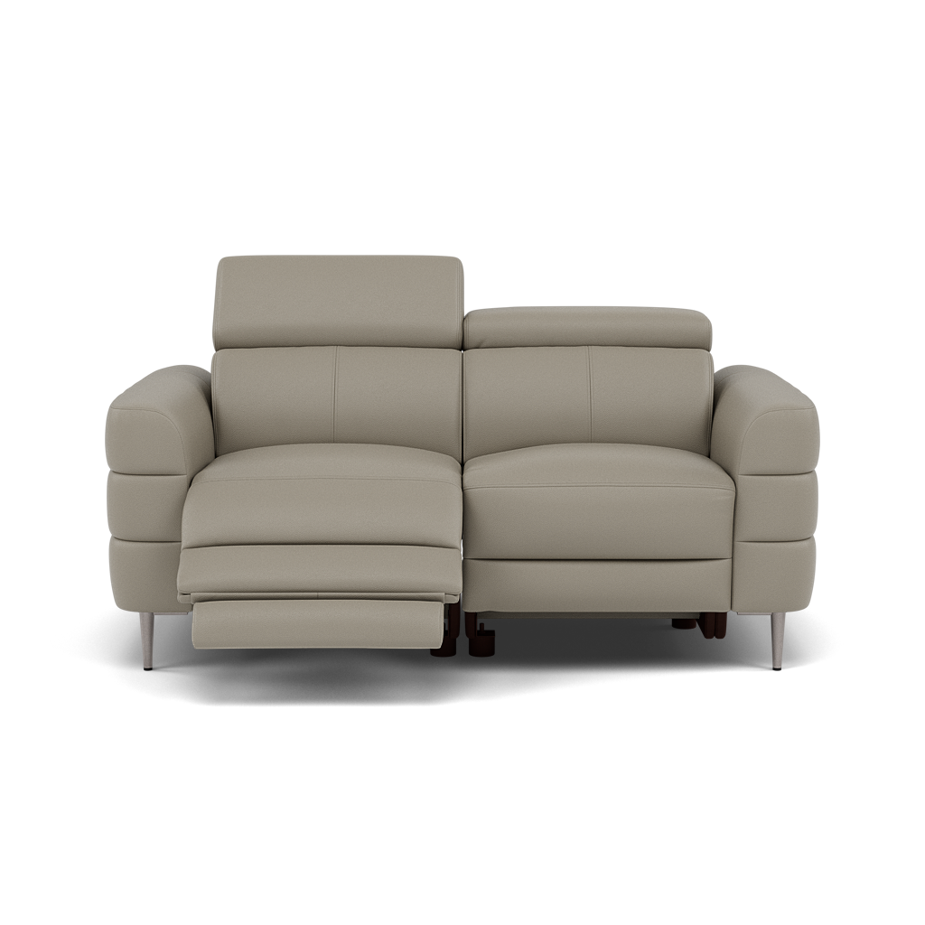Hoy 2 Seater Recliner Sofa - 2 Str W/ 2 Power Recliner W/ 2 Manual Headrest Cat M - Power with Manual Headrest 2 Seater Sofas Sterling Home 6 M5653 Melbourne Light Grey