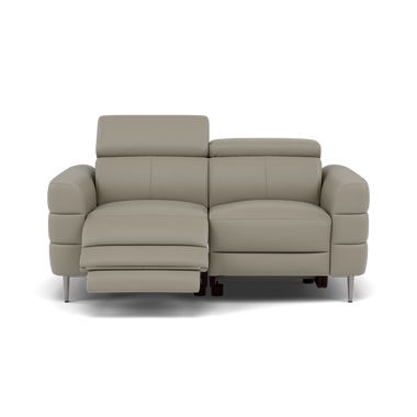 Hoy 2 Seater Recliner Sofa - 2 Str W/ 2 Power Recliner W/ 2 Manual Headrest Cat M - Power with Manual Headrest 2 Seater Sofas Sterling Home 6 M5653 Melbourne Light Grey