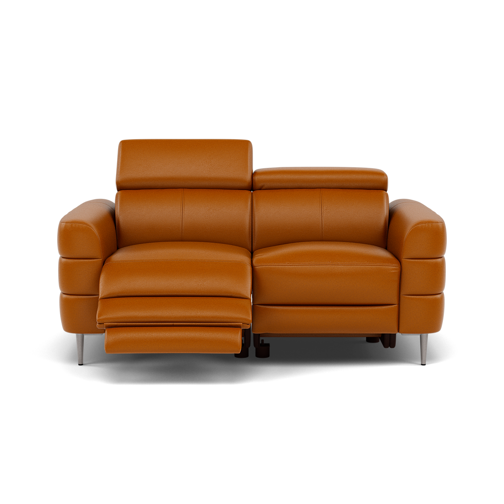Hoy 2 Seater Recliner Sofa - 2 Str W/ 2 Power Recliner W/ 2 Manual Headrest Cat M - Power with Manual Headrest 2 Seater Sofas Sterling Home 1 M5659 Melbourne Ochre