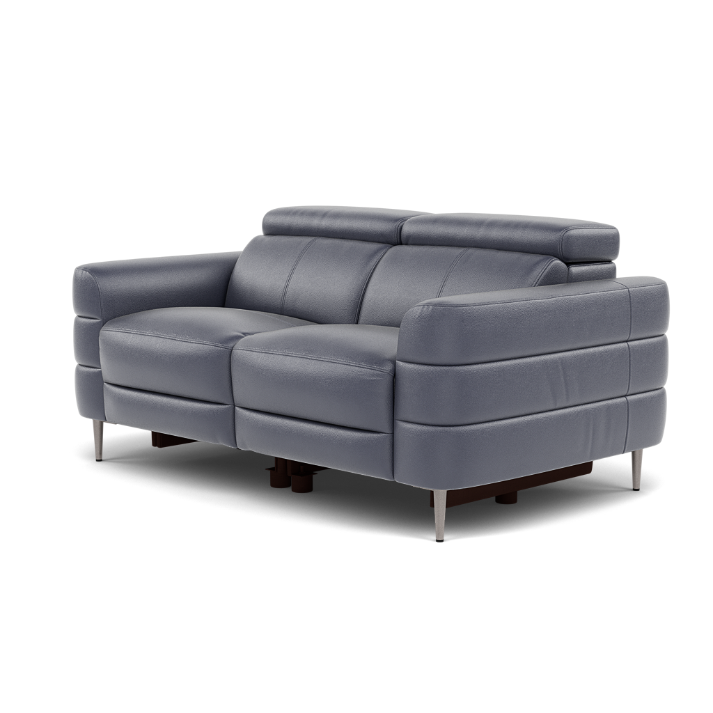 Hoy 2 Seater Recliner Sofa - 2 Str W/ 2 Power Recliner W/ 2 Manual Headrest Cat NL/O - Power with Manual Headrest — NL5100 New York Dark Blue, gallery image 3