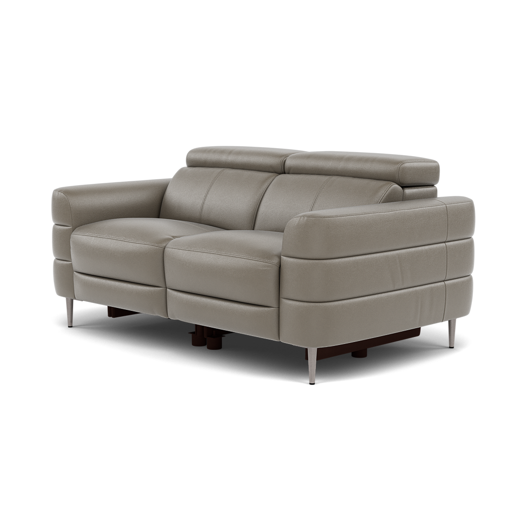 Hoy 2 Seater Recliner Sofa - 2 Str W/ 2 Power Recliner W/ 2 Manual Headrest Cat NL/O - Power with Manual Headrest — NL5102 New York Cement, gallery image 3