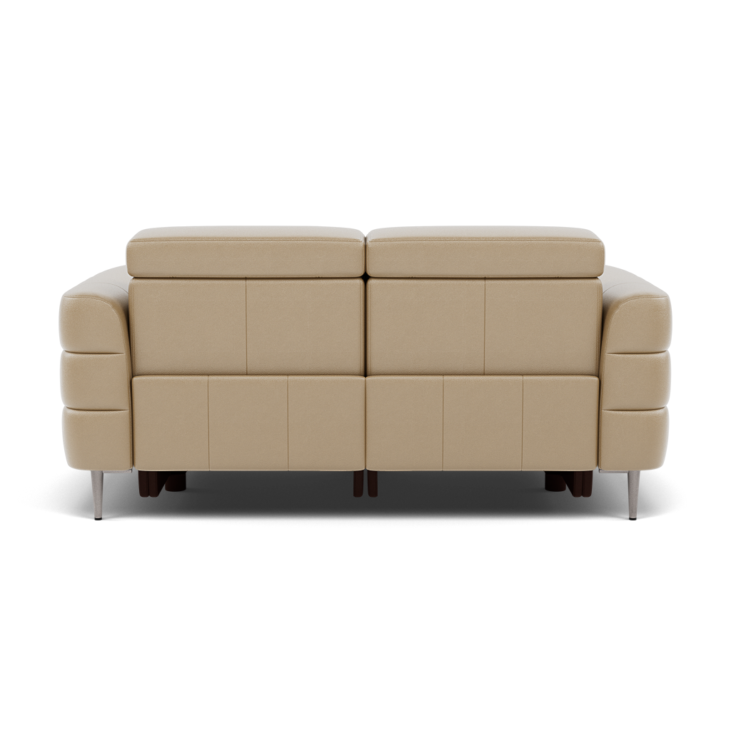 Hoy 2 Seater Recliner Sofa - 2 Str W/ 2 Power Recliner W/ 2 Manual Headrest Cat NL/O - Power with Manual Headrest — NL5103 New York Sand, gallery image 2