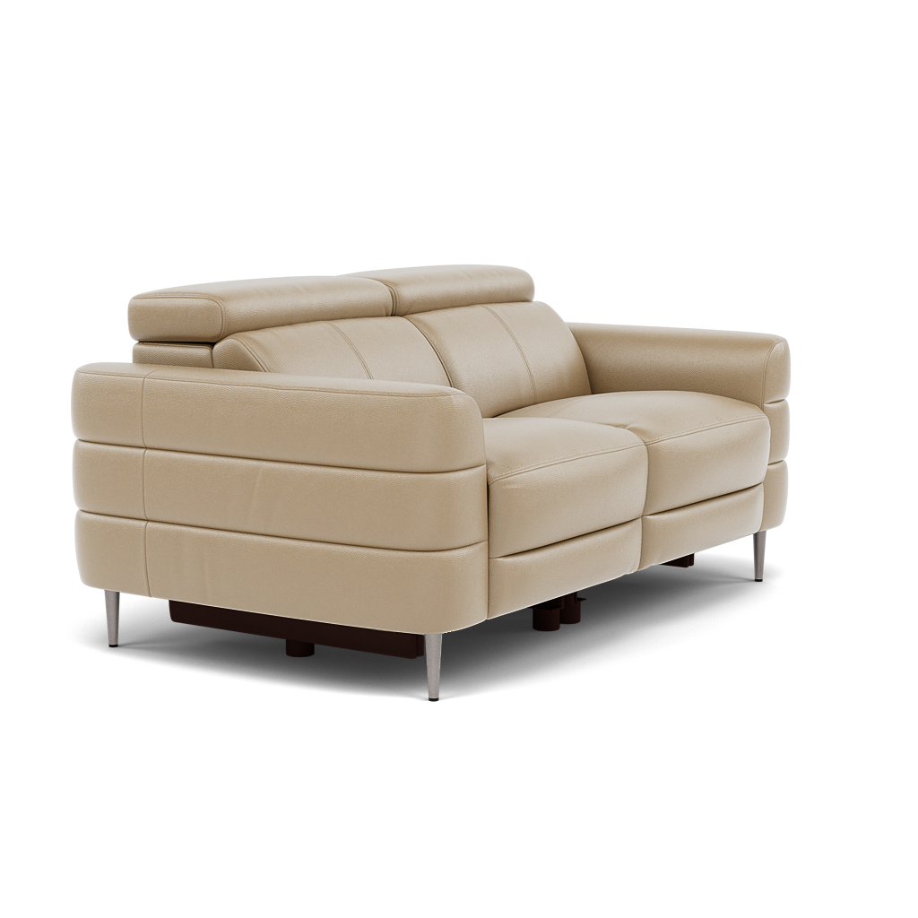 Hoy 2 Seater Recliner Sofa - 2 Str W/ 2 Power Recliner W/ 2 Manual Headrest Cat NL/O - Power with Manual Headrest — NL5103 New York Sand, gallery image 1