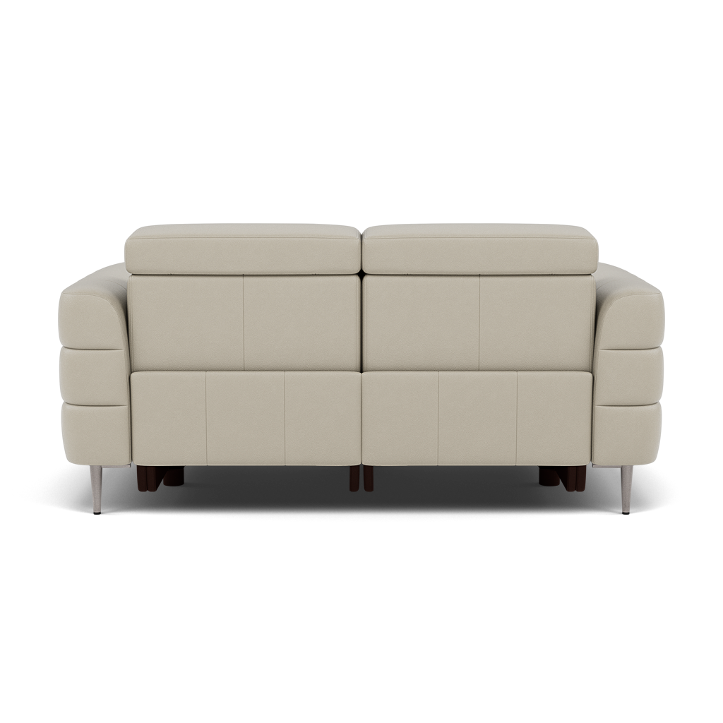 Hoy 2 Seater Recliner Sofa - 2 Str W/ 2 Power Recliner W/ 2 Manual Headrest Cat NL/O - Power with Manual Headrest — NL5115 New York Light Grey, gallery image 2