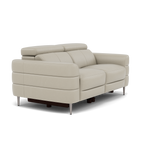 Hoy 2 Seater Recliner Sofa - 2 Str W/ 2 Power Recliner W/ 2 Manual Headrest Cat NL/O - Power with Manual Headrest — NL5115 New York Light Grey, gallery image 1