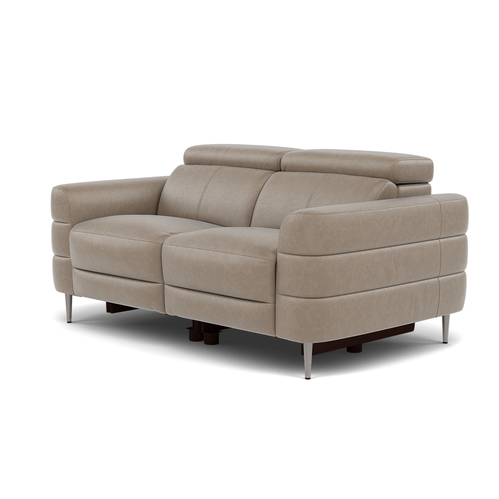 Hoy 2 Seater Recliner Sofa - 2 Str W/ 2 Power Recliner W/ 2 Manual Headrest Cat NL/O - Power with Manual Headrest — O7023 Oslo Elephant Grey, gallery image 3