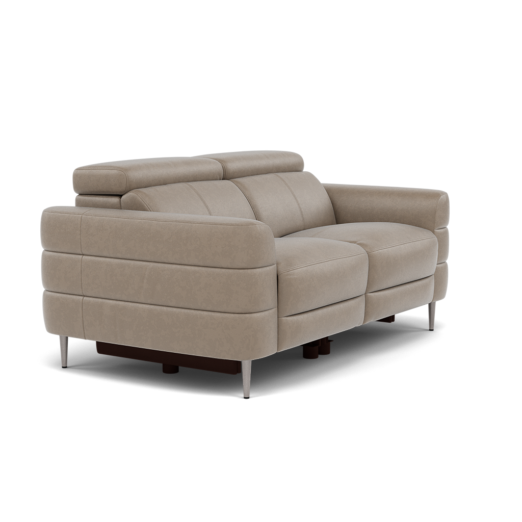 Hoy 2 Seater Recliner Sofa - 2 Str W/ 2 Power Recliner W/ 2 Manual Headrest Cat NL/O - Power with Manual Headrest — O7023 Oslo Elephant Grey, gallery image 1