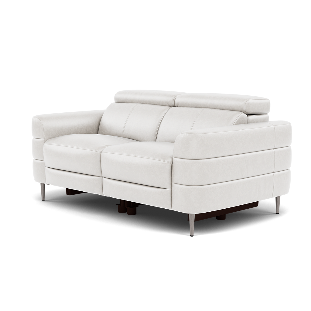 Hoy 2 Seater Recliner Sofa - 2 Str W/ 2 Power Recliner W/ 2 Manual Headrest Cat NL/O - Power with Manual Headrest — O7304 Orlando Quiet Grey, gallery image 3