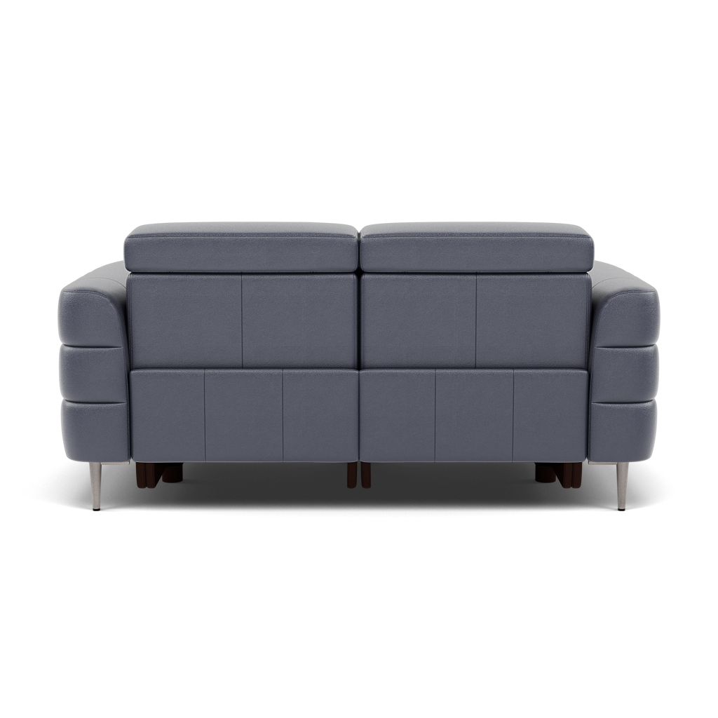 Hoy 2 Seater Recliner Sofa - 2 Str W/ 2 Power Recliner W/ 2 Power Headrest Cat NL/O - Power with Power Headrest & USB — NL5100 New York Dark Blue, gallery image 2