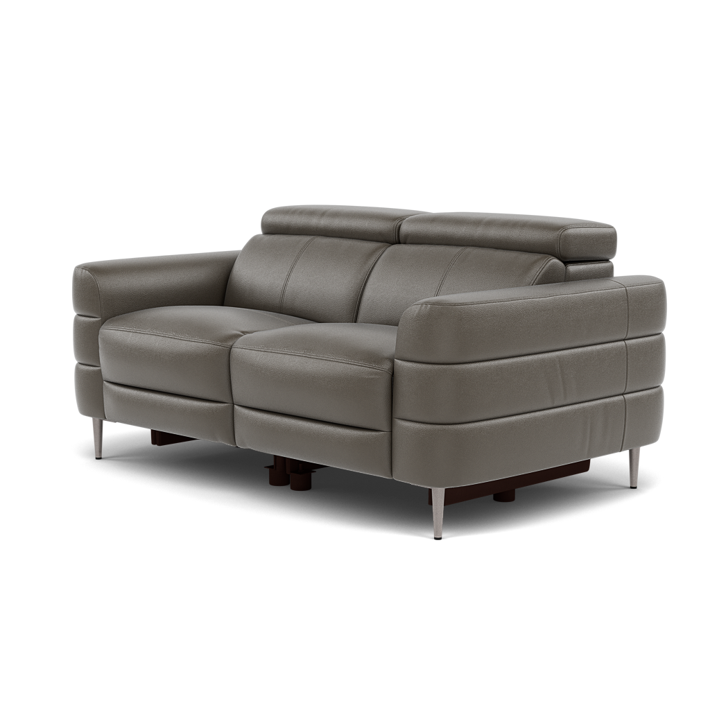 Hoy 2 Seater Recliner Sofa - 2 Str W/ 2 Power Recliner W/ 2 Power Headrest Cat NL/O - Power with Power Headrest & USB — NL5101 New York Anthkacite Grey, gallery image 3